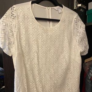 Market and Spruce white blouse 1x